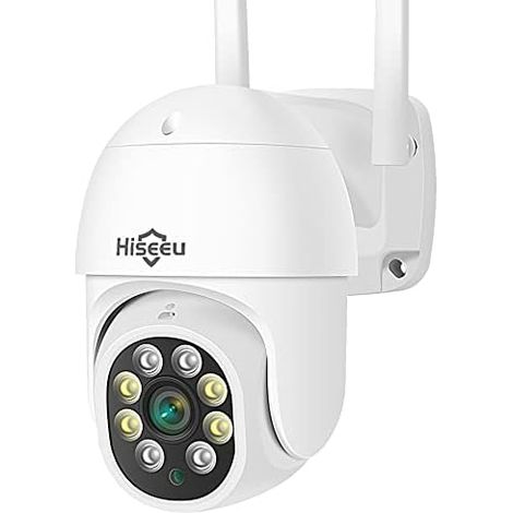 2K Outdoor WiFi Surveillance Camera, 3MP PTZ IP Camera Color Night Vision Motion Detection Human Auto Tracking 355° 90° Two Way Audio Waterproof IP66 (1/5)
