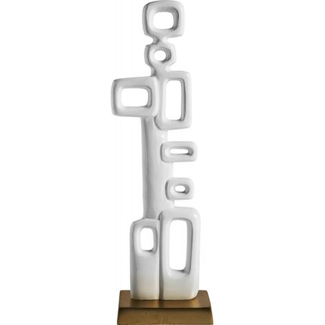 Sculpture hubble - Blanc, Doré (1/4)