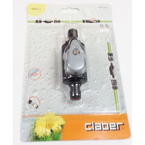CLABER 48611 RUBINETTO DI CONGIUNZIONE RACCORDO RAPIDO IRRIGAZIONE GIARDINO