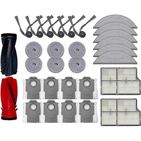 Zubehör für Roborock Saros 10: Hauptbürste, HEPA-Filter, Staubbeutel, Wischmopp