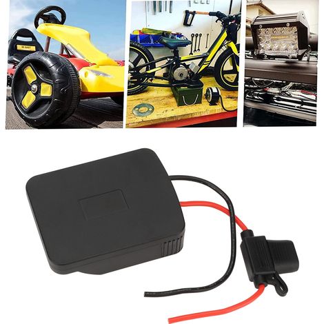 Base de batterie lithium-ion 18 V DIY MATE avec adaptateur de sortie et porte-fusible (1/5)