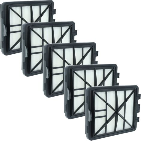 vhbw 5x filtro sostituisce Kärcher 6.414-805.0, 64148050 per aspirapolvere - Filtro aria di scarico (EPA), nero / bianco