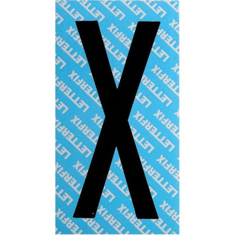 Letra adhesiva negra Serie T80 X Letterfix