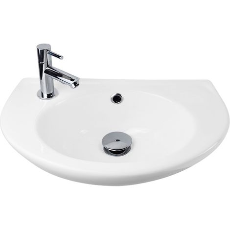 Belvit Heide Waschbecken Armaturloch links 29x45cm Belvit Heide Waschbecken Armaturloch links 29x45cm (1/5)