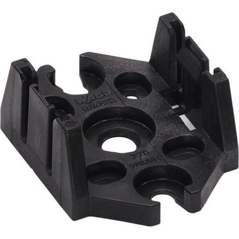 Piastra montaggio per Connettore Wago 770-607 3 Vie 1 Ingresso e 3 Uscite Nero (1/3)
