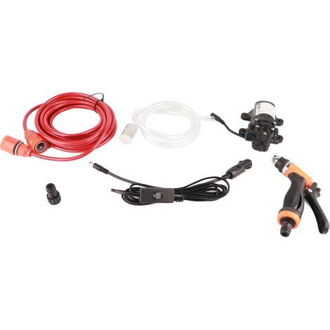 12V Pompe à eau haute pression pour nettoyage auto, kit de lavage avec pistolet gâchette (1/5)