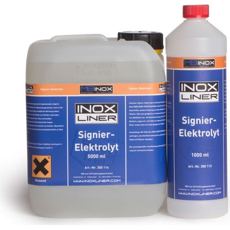 Elektrolyt Signieren (dunkel & Alu hell) 500 ml (1/2)