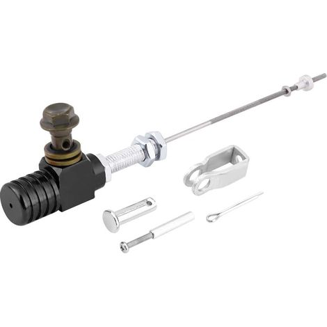 M10x1.25mm Embrayage Hydraulique Maître Cylindre Esclave Pompe De Frein En Alliage D'aluminium Effets De Commutation Rapide D'embrayage pour Moto ATV Dirt Bike (Noir) (1/5)
