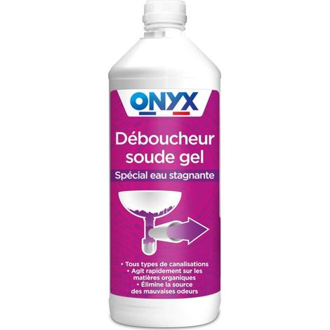 Déboucheur Soude Gel Onyx 1l Gel Déboucheur Ultra-puissant à La Soude - Onyx