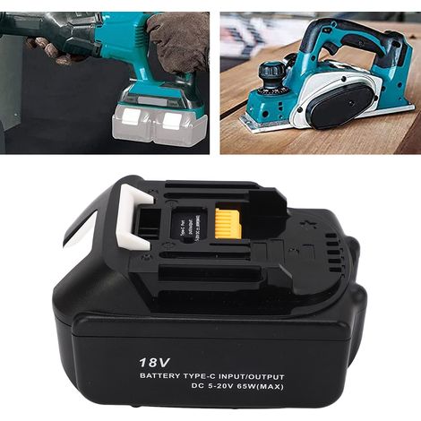 Batteries Makita 18V (BL1830, BL1840, BL1850, BL1860) avec port Type-C, 4,0Ah. (1/5)