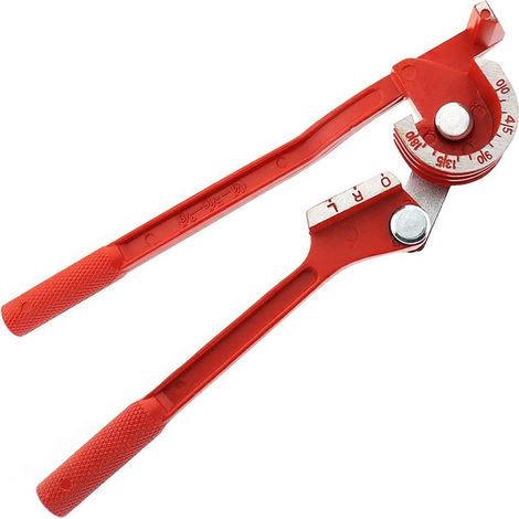 Taille de la cintreuse de tubes manuelle 3-en-1 6mm/8mm/10mm Type de levier à 180 degrés Courbure robuste Cuivre Laiton Aluminium et métal doux pour la tuyauterie de gaz à l'eau de CVC (1/3)