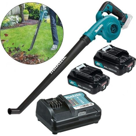 Makita UB101 12v CXT Cordless Garden Leaf Blower Long Fish Nozzle 2x 2Ah Battery (1/5)