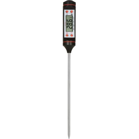 Mini thermomètre numérique LCD avec sonde ,50 °C à 300 °C, testeur de température pour barbecue, viande et cuisson au four, sélection °C/°F (1/5)