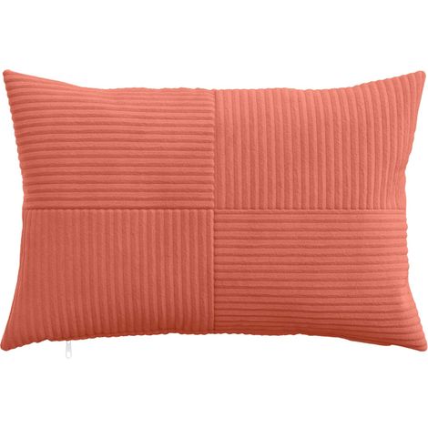 vidaXL Funda de almohada 2 pcs ALMELO Rojo Naranja 30 x 50 cm pana (1/2)