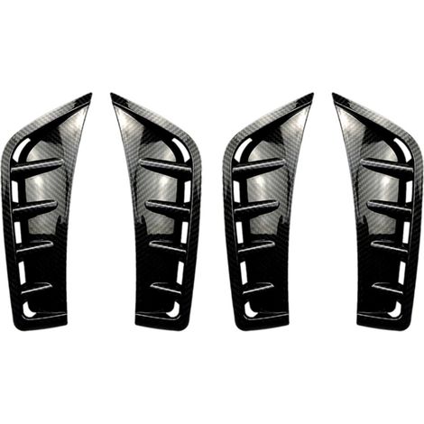 Due coperture laterali per spoiler paraurti anteriore in fibra di carbonio ABS per i modelli Mercedes-Benz GLC-Class, GLC260 e GLC300 del 2020.