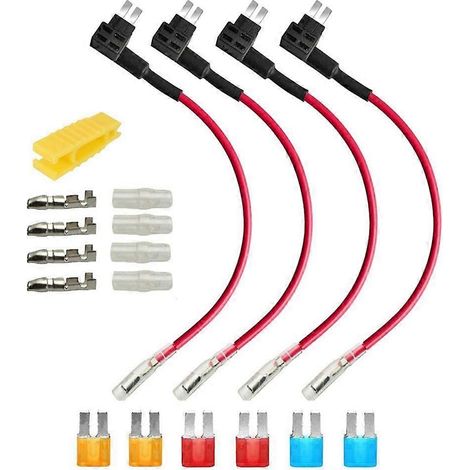 Lot de 4 porte-fusibles Micro2 12V-24V Add-A-Circuit avec faisceau de câbles (1/5)