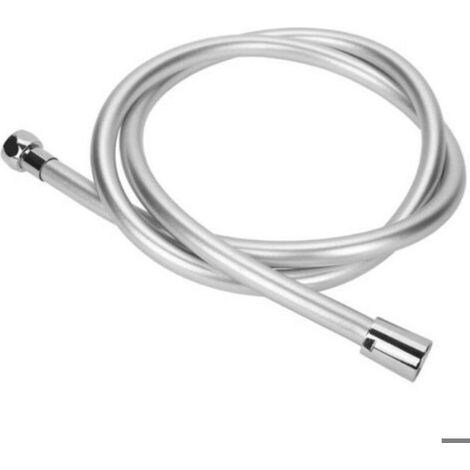 Tuyau De Douche - Flexible PVC Argenté 2 M - Pour Pomme De Douche À Main - Salle De Bain - 1 Pièce (1/4)