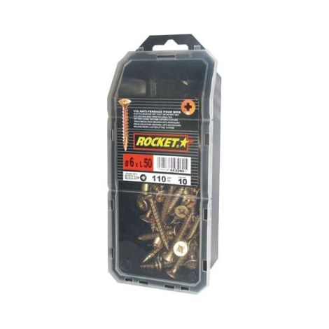 Rocket Vynex Schrauben aus dichromiertem Stahl 6 x 50 mm 160 Stück