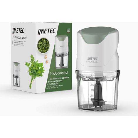 Imetec TritaCompact Elektrischer Essenszerkleinerer 0,4 l Grün, Weiß 350 W