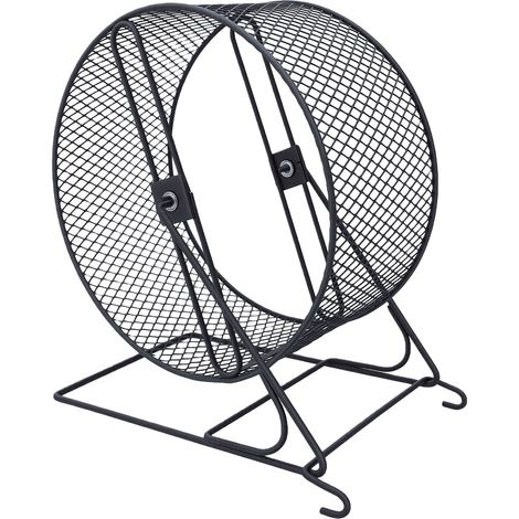 Roue d'exercice pour chinchillas, stable, multifonctionnelle et silencieuse, pour écureuils en cage. (1/5)