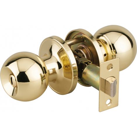 Serratura con scrocco per WC, dorata, asse regolabile 60/70 mm – THIRARD (1/2)