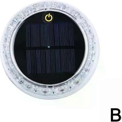 Feu de signalisation solaire magnétique puissant pour camion, moto, feu arrière de voiture, lampe anti-collision nocturne à LED clignotante L6A8B (1/5)