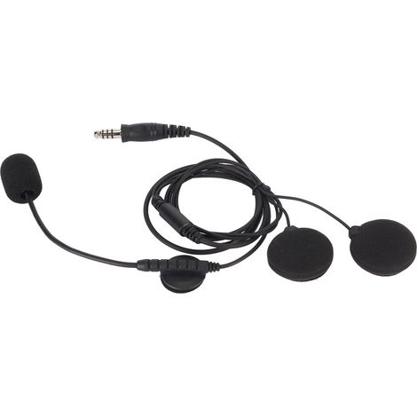 Microphone intégré pour casque intégral de moto, prise jack 7,1 mm, compatible avec les radios bidirectionnelles (talkie-walkie) et les casques audio pour moto U94 PTT.