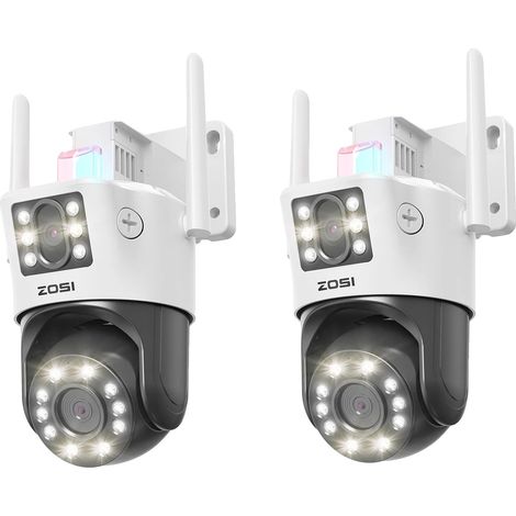 Cámara de seguridad con tecnología de doble lente y funciones de detección por IA, modelo C298 Max (paquete de 2). (1/2)
