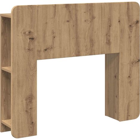 Cabecero con armario Roble artisan 100 cm Madera de Ingeniería vidaXL (1/5)