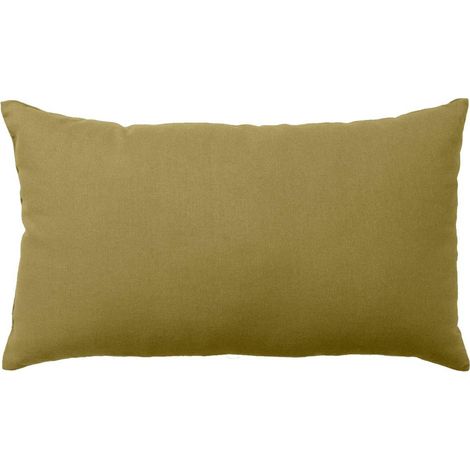 Coussin Déco Uni "Panama" 30x50cm Bronze (1/2)