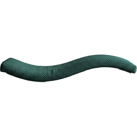 Mensola per gatti in metallo, forma a onda, 75 cm, asimmetrica, a sinistra, colore verde bottiglia. (1/5)