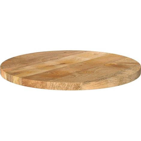 Maison Exclusive - Piano per Tavolo Ø 60x3,8 cm Rotondo in Legno Massello di Mango (1/5)