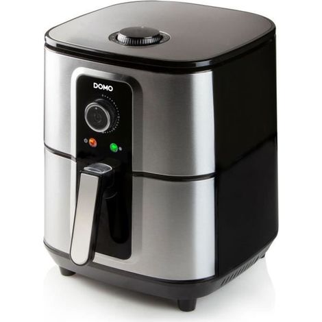 DOMO DO536FR Friteuse à air chaud boîtier Cool-Touch, protection contre la surchauffe, fonction minuteur, voyant lumine (1/5)