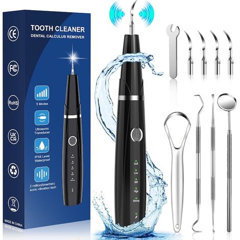 Irigator bucal QttvbTna, 5 moduri, IPX6, 4 capete interschimbabile (1/5)