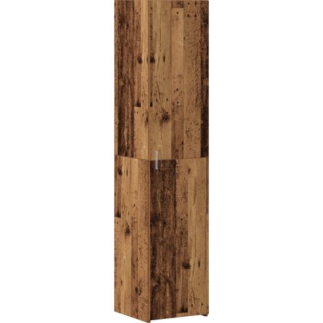 Buffet Haut Armoire Bois ancien 40 x 42,5 x 185 cm (1/5)
