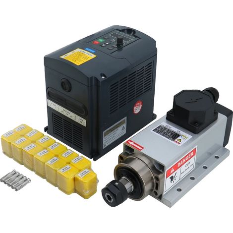 Moteur de broche CNC, 24000 RPM, 220V avec VFD, Boîte de jonction (1/2)