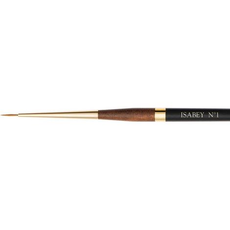 Pinceau - Rond fin - Aquarelle - Isabey - Martre Kolinsky Pure - 6227i - N°1 - Fibres naturelles (1/3)