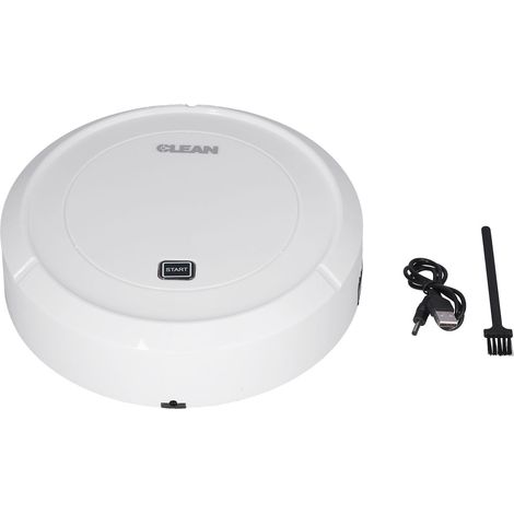Aspirateur Robot Rechargeable - 2000 Pa - 250 M² - Capteurs Anti-Chute Et Anti-Collision - Hauteur 6 Cm - Pour Sol Carrelé Bois Moquette Basse - 1 Pièce (1/5)