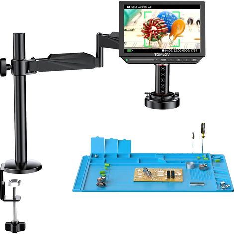 Digitalmikroskop, 4K-Auflösung, 2000-fache Vergrößerung, 8-Zoll-Display, HDMI-Ausgang, Autofokus-Funktion (1/5)