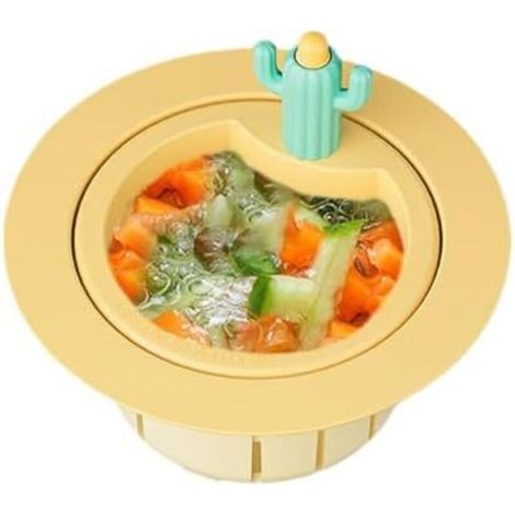 CSPARKV Crépines d'évier de cuisine pour drain, crépine de vidange d'évier de cuisine - Filtre d'évier mignon cactus avec joint - Accessoire de cuisine, collecteur de nourriture, filtre de panier de v (1/5)