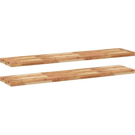 Maison Exclusive - Schweberegale 2 Stk. 160x30x4 cm Massivholz Ak