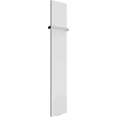 Reina Slimline Vertical Designer Radiator 1770mm H x 300mm W Textured Matt White (1/5)