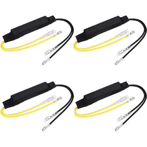 4Pcs 12V 30W 15Ω LED Motorcycle Turn Signal Resistor, LED Motorcycle Turn Signal Resistor, Load Resistor for Motorcycles, ATVs, Off-Road Motorcycles, for Original Car 21W, for Honda, Yamaha and Ducati (1/5)