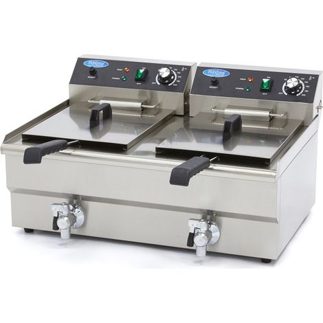 Friteuse double Pro ECO, 2 x 16 L - 2 paniers, 230 V, 6000 W