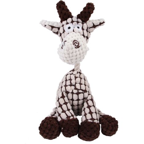 Jouet pour chien en sonnette avec animal en peluche résistant à l'usure - Accessoire d'entraînement canin (1/5)
