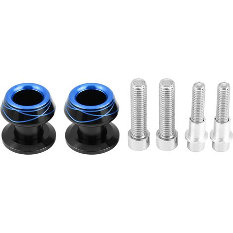 Spools de bras oscillant et vis slider CNC pour moto universelle 8/10 mm bleu (1/5)