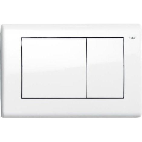 TECE TECEplanus Placa de accionamiento para inodoro Blanco brillante tecnología de doble descarga, 9240324