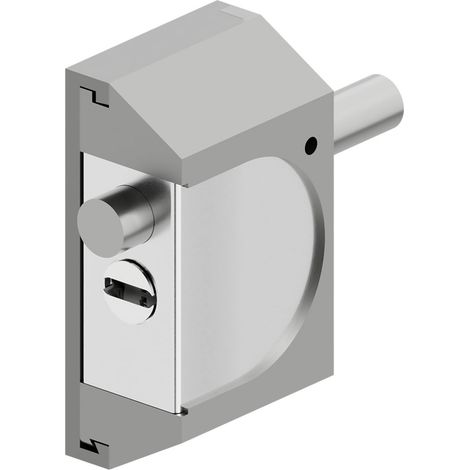 CHIUSURA DI SICUREZZA PER SERRANDE 'RIF06' alluminio silver - DISEC