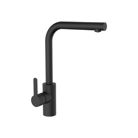 Robinet d'évier Ipoly, couleur noir mat, garantie 10 ans 