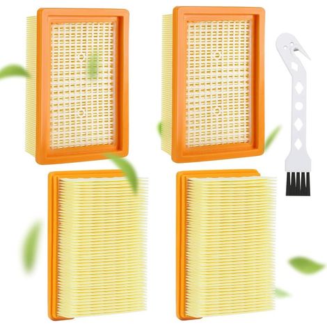 4 Pièces Kit Filtre Aspirateur Karcher,filtre Remplacement,Filtres plissés plats,Filtre Karcher pour Kärcher WD4 WD5 WD6 MV4 MV5 MV6 (1/5)